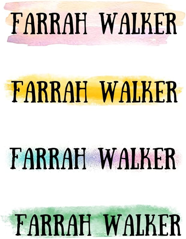128 Custom Waterproof Dishwasher Safe Kid Name Labels for Daycare, School Supply, Baby Bottles, Lunch Boxes and Cups, Travel. Cute Personalized Design Name Stickers (Pattern 7)