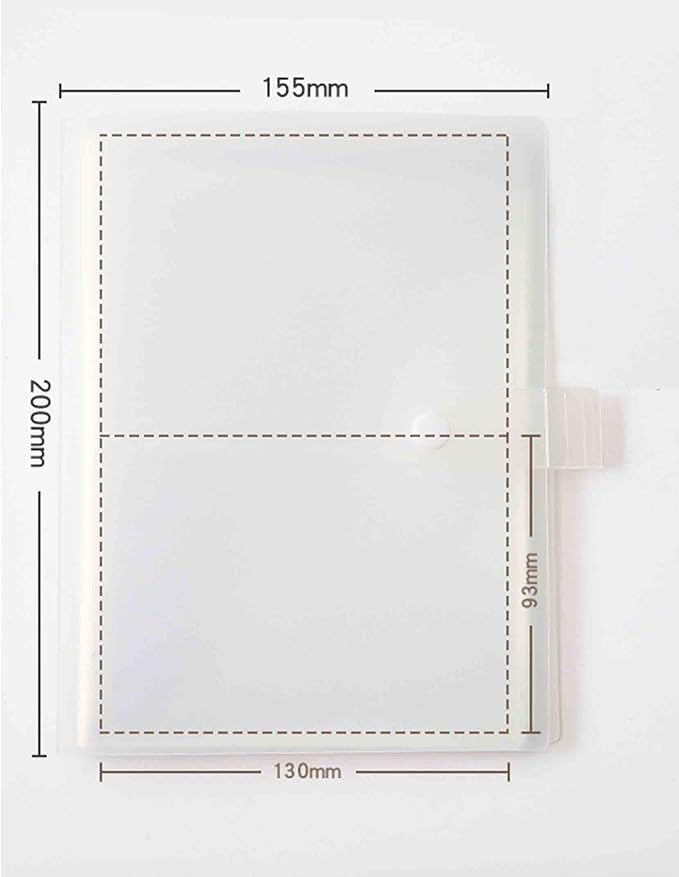 3x5 Index Cards Clear Plastic Holder Organizer Pouches Book Binder 40 Page Hold 160 Cards 4 Pack