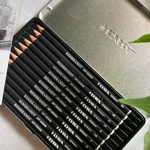 Lyra Rembrandt Art Design Sketch Pencils - Graphite Pencil Set of 6 for Artists and Students of all Ages - Versatile Art Sketching Pencils for Drawing Sketching Designing and More