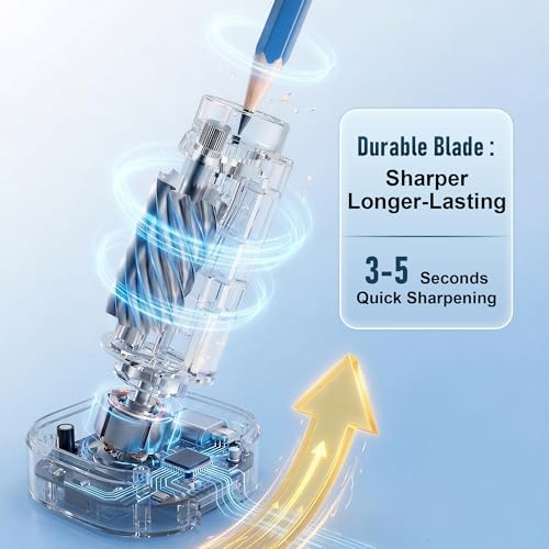 Babilous Rechargeable Electric Pencil Sharpener with Auto Feed & Auto Eject