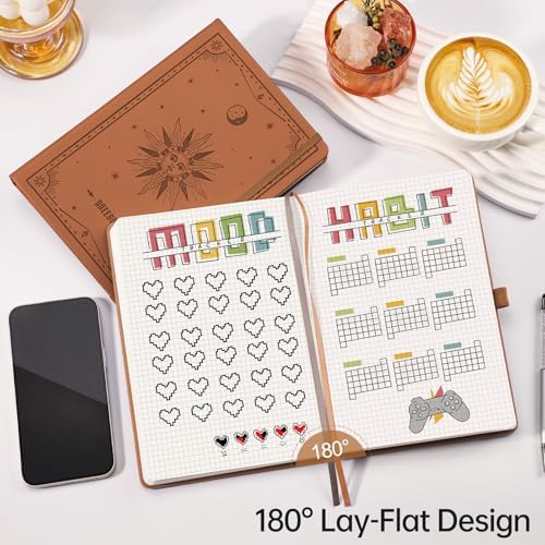 EMSHOI Graph Grid Journal Notebook, 192 Pages, A5 Size (5.7'' x 8.3'')