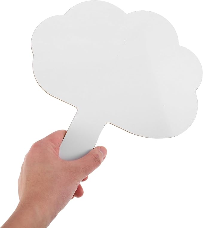 NUOBESTY Double-Sided Dry Erase Lapboards Small Handheld White Boards with Markers Portable Classroom Writing Boards for Students Home Learning and Message Notes