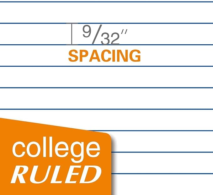 KAISA Composition Notebooks With Lined Paper, College Ruled 9-3/4" x 7-1/2" Comp Books Writing Journals Notebook, 4pads, C10001C