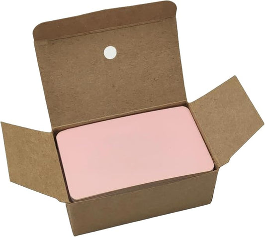 Blank Index Cards - 3.5x2" (9cmx5.2cm) - 200 PCS (2 Boxes, 100 Each) - Vibrant Colors for Study, Flash Cards, Business, Craft & Playing Cards (Pink)