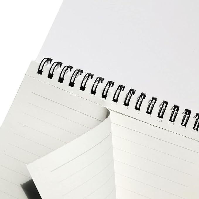 Spiral Steno Pads, Lined Note Pads, 3Pack, 6” x 8”, 60 Sheets Steno Books