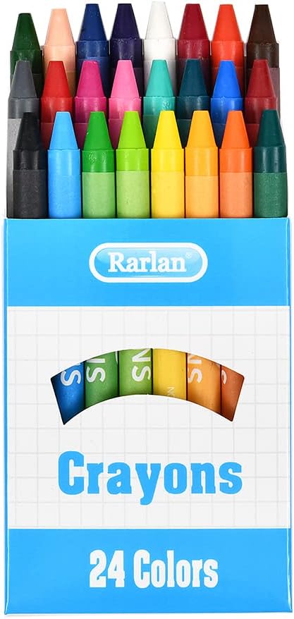 Rarlan Crayons Bulk, 30 Crayon Packs with 24 Assorted Colors, 720 Count Crayons
