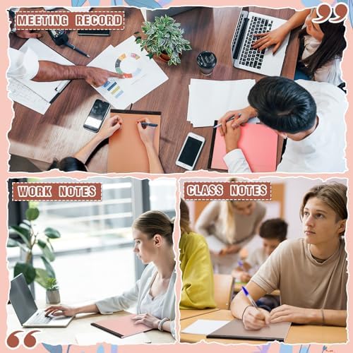 Fuutreo 8 Pcs Legal Pads 8.5 x 11 Colored Note Pads, Nut Color
