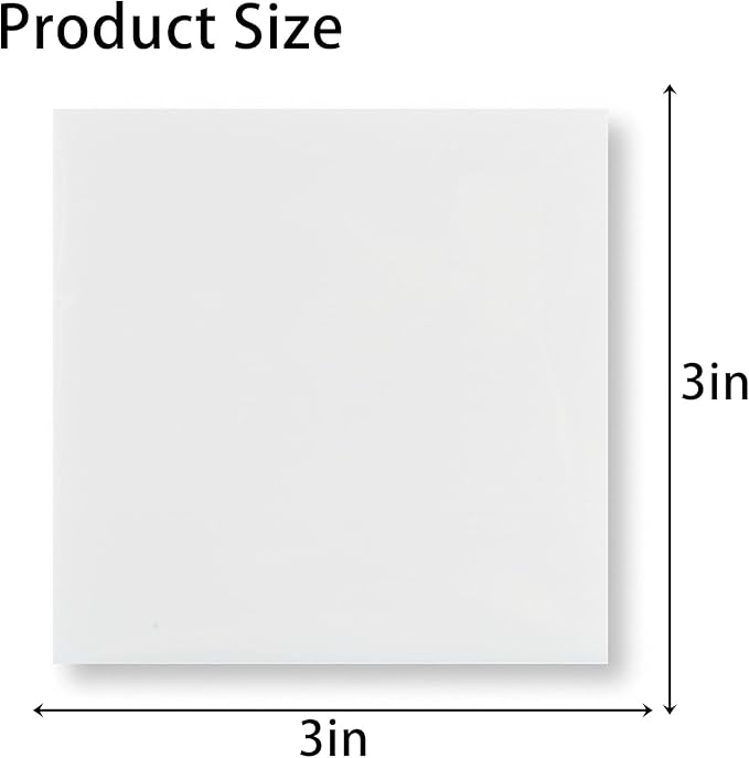 Transparent Sticky Notes,3x3 Inch Clear Sticky Notes,Waterproof White Bible Sticky Note,Transparent Stickers for School Supplies College(10 Packs,500 Sheets)