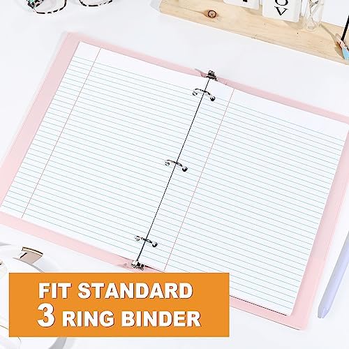 SUNEE Loose Leaf Paper, 900 Sheets, 6 Pack College Ruled Paper, 8 x 10-1/2 Inch Filler Paper, 3 Hole Punch Binder Paper, Loose Leaf Notebook Paper, 150 Sheets/Pack
