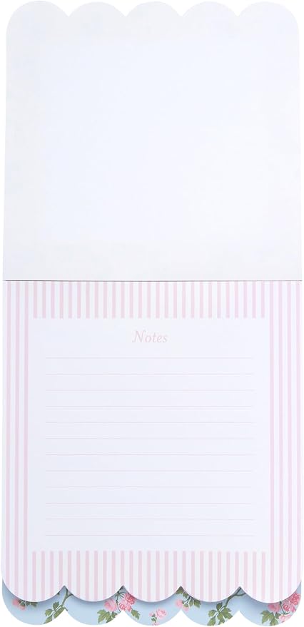 Laura Ashley 3-in-1 Layered Notepad 6.5x7.5 in 150 Lined Tear-Off Sheets