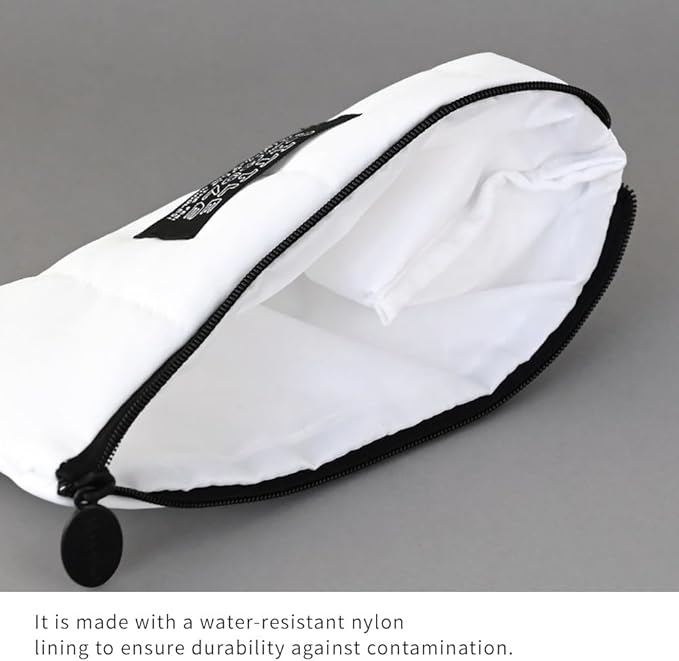 Monolike_Fabric/Cushion Pencil case (Little Doodle Cushion Pencil Case, White)