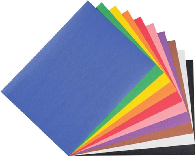 Prang SunWorks Construction Paper, 10 Assorted Colors, 9" x 12", 500 Sheets/Pack, Case of 6 Packs, 3000 Sheets Total