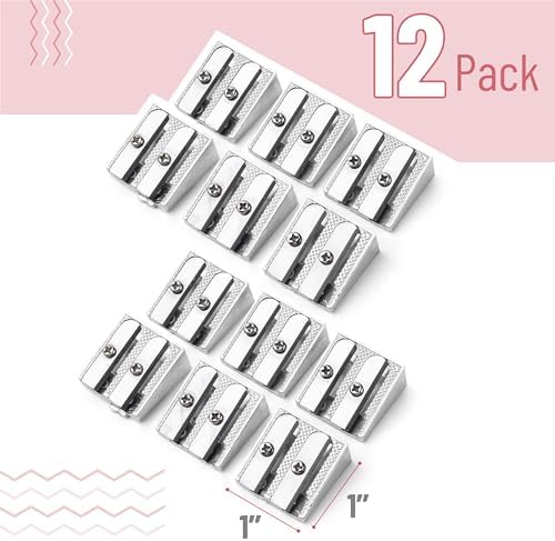 Mr. Pen- Handheld Metal Pencil Sharpener, 12 Pack
