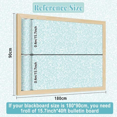 Green Composition Bulletin Board Roll Non-Woven Fabric Poster 15.7" x40ft