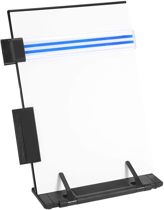 Adjustable Book Stand for Reading and Studying Foldable Portable Document Holder with 6 Angle Settings for Textbooks Cookbooks and Tablets