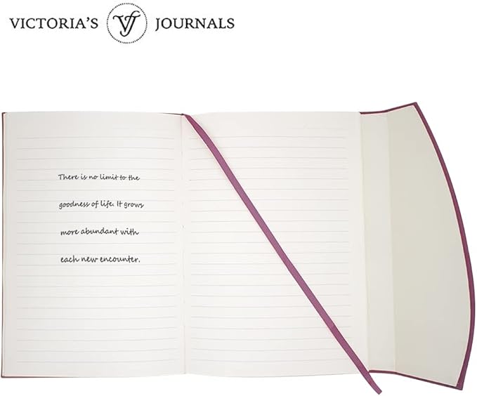 VICTORIA'S JOURNALS Magnet Journal, Carving Vintage Notebook Faux Leather Hard Cover Personal Diary Lined Pages Ribbon Bookmark, 8'' x 5.7''