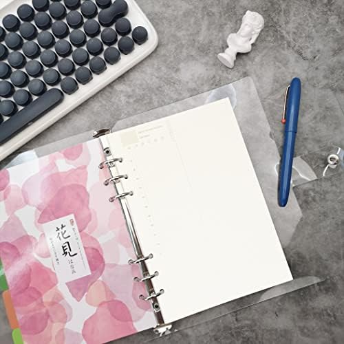 Zelten 1 Pack A5 45 Sheets/90 Pages Daily PlannerLoose Leaf Punched Paper Refills Paper for 6 Hole Binder Personal Organizer Diary Notebook Refillable Planner