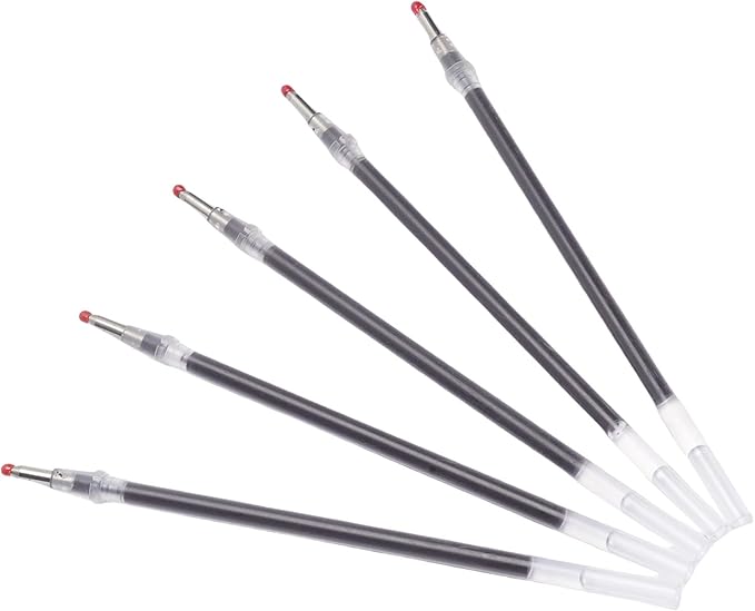 Zopsc Erasable 5PCS Pen Refills for Smart Notebook, Wet Heat Erase Replacement Pen Refills for Paper Screen Sync Notebook, Portable and Practical for Students, Business Professionals Plastic Black