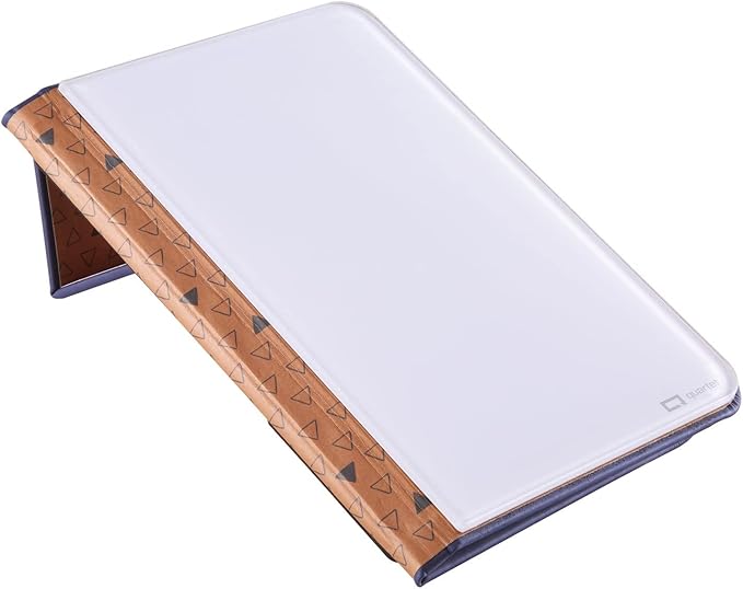 Quartet Portable Glass Dry-Erase Pad, 5" x 8", Closeable Cover, Kickstand, Desktop, White Board, Notepad, Travel, Blue (Q090GDPN03)