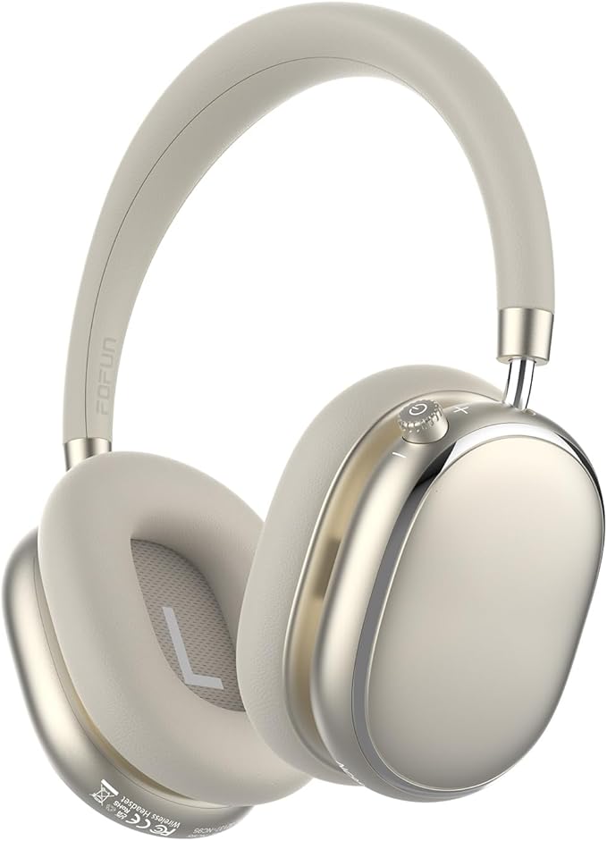 NC95 Hybrid Active Noise Cancelling Headphones with Knob Control, 120H Playtime Over Ear Headphones Wireless Bluetooth 6.0, App Control, Hi-Res Audio, Comfort Fit, Clear Calls for Travel/Workout
