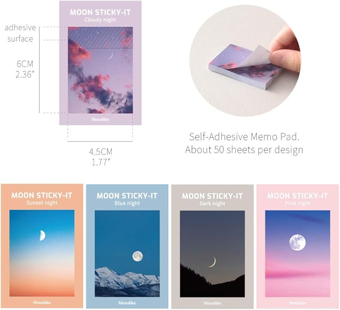 Sticky 5P Set - E (Moon)