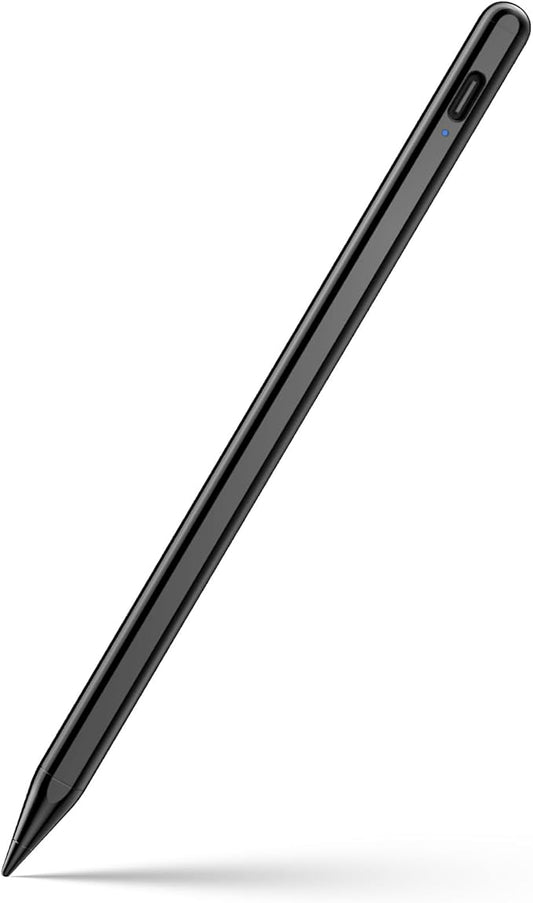 Stylus Pen for iPad 6th-11th Generation-2X Fast Charge Active Pencil Compatible with 2018-2026 Apple iPad Pro 11"/12.9"/M4, iPad Air 3/4/5/M2/M3/M4,iPad mini 5/6/7 Gen-Black