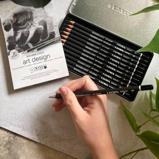 Lyra Rembrandt Art Design Sketch Pencils - Graphite Pencil Set of 6 for Artists and Students of all Ages - Versatile Art Sketching Pencils for Drawing Sketching Designing and More