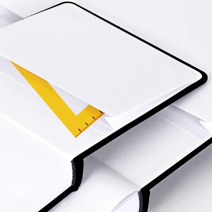 Mifuner Square 8.2x 8.2 165gsm Colored pencil paint Journal Hardbound 128pgs（64 Sheets Front Back Cold Pressed） Travel for Colored Pencil Sketch Doodles Handmade Cloth Cover Notebook Flowers
