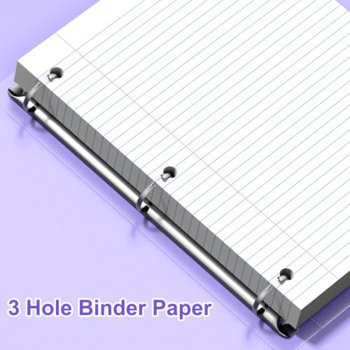 780 Sheets Loose Leaf Paper College Ruled, 8x10.5 White Notebook Paper