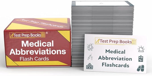 Medical Abbreviation Study Cards: Medical Abbreviations and Acronyms for Students [Full Color Cards]