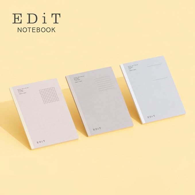 MARK'STYLE EDiT Designed for Clear Thinking, Thin, Lightweight, and Smooth to Write On” — 160-Page Notebook (A4 (Blank))