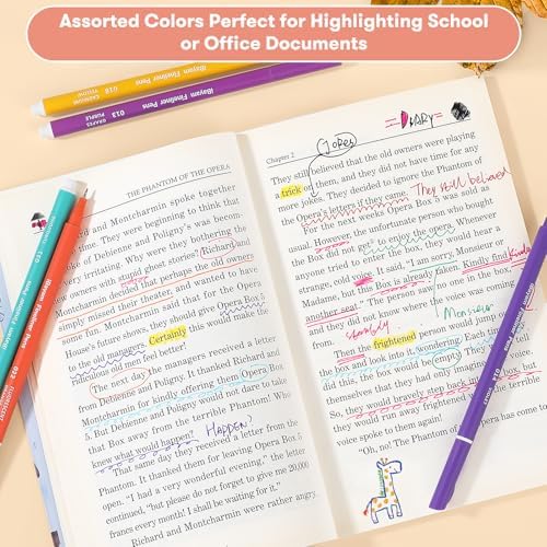 iBayam 18 Colors Fine Point Pens(0.38mm), Cute Office & School Supplies