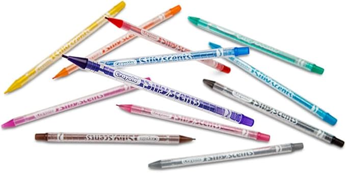 Crayola Silly Scents Twistables Colored Pencils, 12 count, Scented Art Tools, Assorted Colors, School Supplies