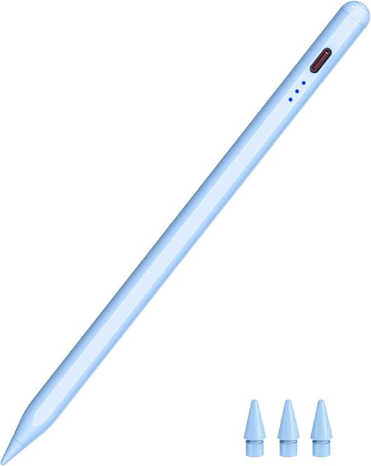 HATOKU Stylus Pen for iPad 2018-2026, 15 Min Fast Charge iPad Pencil 1st Gen with Tilt Sensitivity, Palm Rejection, Magnetic Pen for Apple iPad 6-11, Air 3-5/M2/M3, Mini 5-7, Pro 11/12.9"/M4/M5 (Blue)