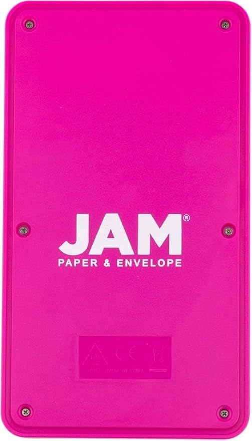 JAM PAPER Desktop Calculator - 10 Digit LCD Display - 3 3/4 x 6 3/4 Inches - Pink & Purple Combo - Bulk 10/Pack
