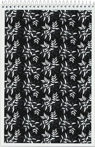 Tops Designer Steno Pads 6-Inch x 9-Inch Gregg Ruled Black/White 80 Sheets/Pad