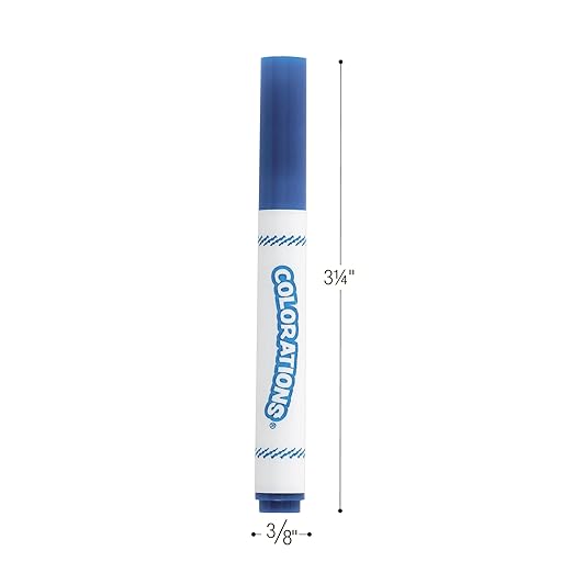 Colorations Chubby Markers Set of 8, 8 Colors, Conical Tip, Coloring, Paper, Kids, Posters, Drawing, Bold Colors, Home, Classroom, Art Supplies, Craft Projects, Great as Back to School Supplies