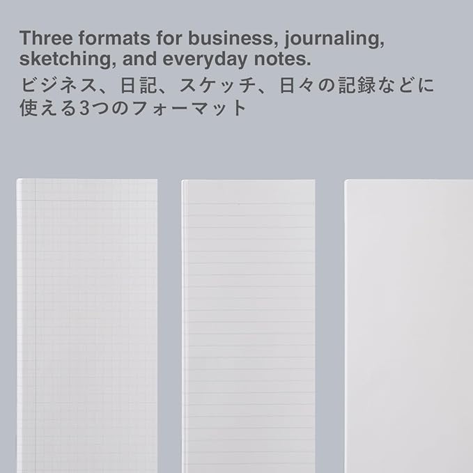MARK'STYLE EDiT Designed for Clear Thinking, Thin, Lightweight, and Smooth to Write On” — 160-Page Notebook (A4 (5mm Grid))