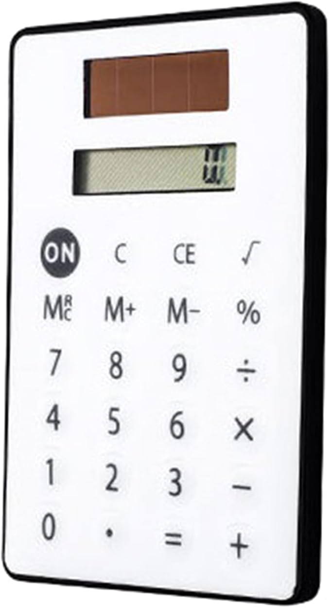 Solar Powered Pocket Calculators Lightweight with High Sensitivity Buttons and Simple Math Functions
