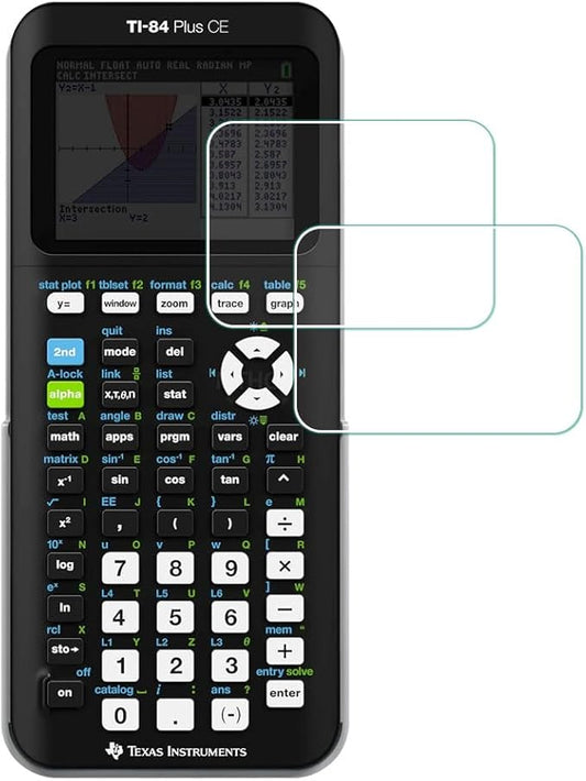 Screen Protector for Texas Instruments TI-84 Plus Ce Graphing Calculator [2 Pcs], MTHGH Tempered Glass 9H Hardness Sensitive Touch Bubble Free Film Ultra-Thin Protective Cover