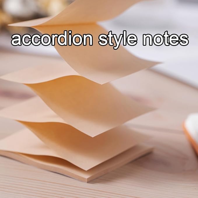 (18 Pack) Pop Up Sticky Notes Refill,3x3 in Popup Notepads,Accordion Stickies Super Sticking Power,Office School Memo Note Pads Vintage Colors,Post on Windows Doors,Recyclable,Easy to Write on