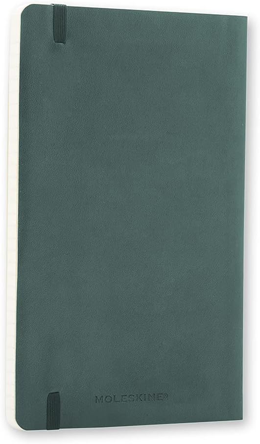 Moleskine Classic Notebook, Soft Cover, Ruled/Lined, Large (5" x 8.25"), Forest Green, 192 Pages