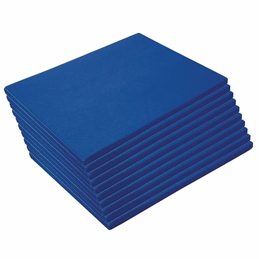 Colorations 9" x 12" Mediumweight Blue Construction Paper - 500 Sheets, Bulk Pack Art Paper, Arts and Crafts, School Supplies, Drawing, Coloring, Painting, 3D Art Paper