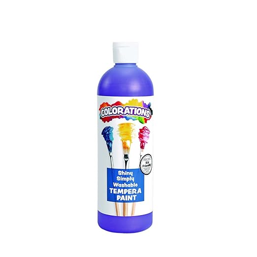 Colorations Simply Shiny Washable Tempera, Purple - 16 oz.