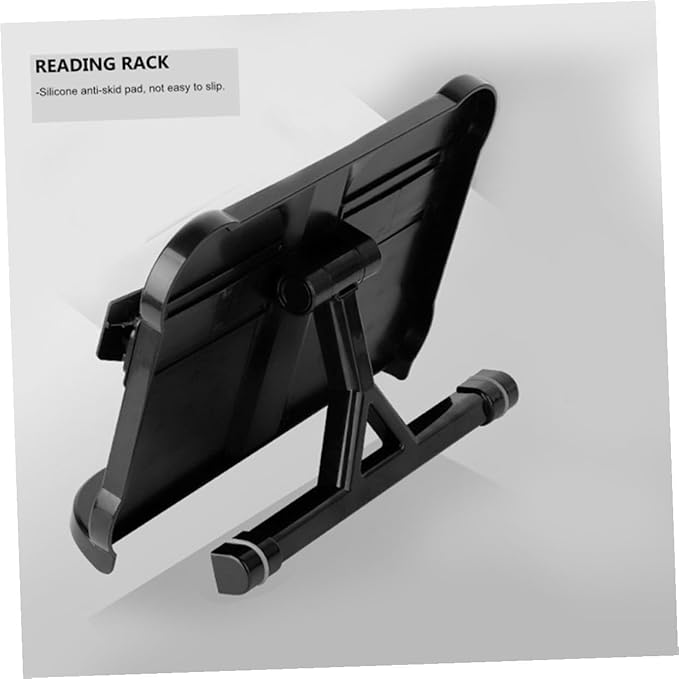 Ipetboom Student Book Holder Reading Rack with Silicone Anti-Skid Pads Compact Portable Bookstand for Textbooks Cookbooks Tablets and Documents Desktop Book Rack for School and Office Use