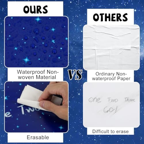 Blue Outer Space Bulletin Board Roll Non-Woven Fabric Poster 15.7" x65.6ft