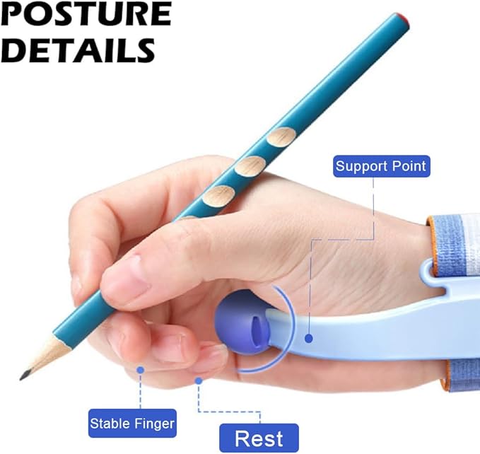Pencil Grip for Kids Handwriting - Adjustable Handwriting Tools for Kids Pen Holding Trainer Writing Posture Training Gripper Aid Tool (Medium-Palm Ball)