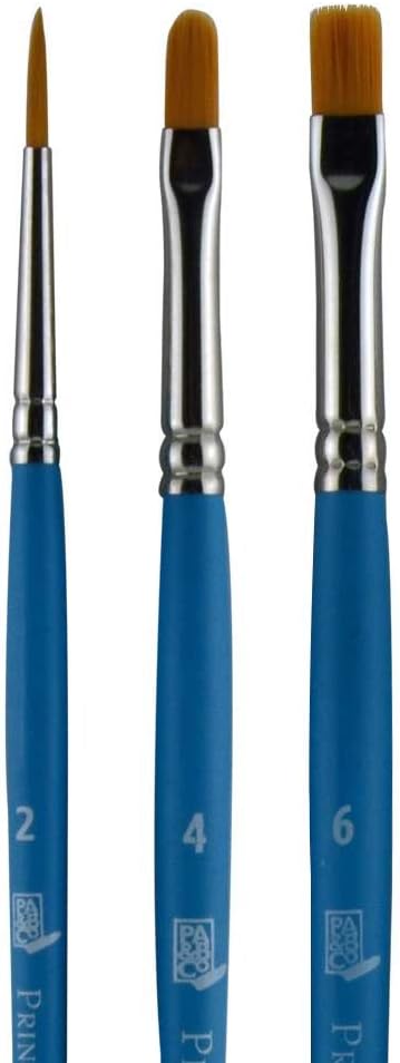 Princeton Select Artiste Brush Set No. 4, Synthetic, 3 Piece, 1 Count