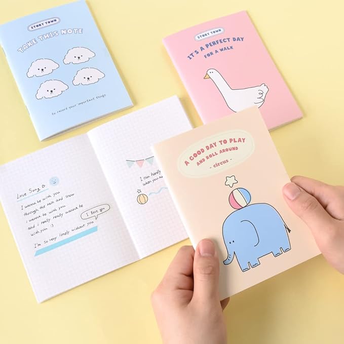 Monolike Mini STORY TOWN Grid Note 6P SET - 105x148mm, 48pages