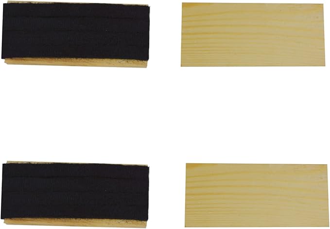 4 Pack Chalkboard Erasers Premium Wool Felt Eraser Dustless Wood Blackboard Cleaner for Blackboard Chalk Eraser Office School Supply Engravable DIY Gift